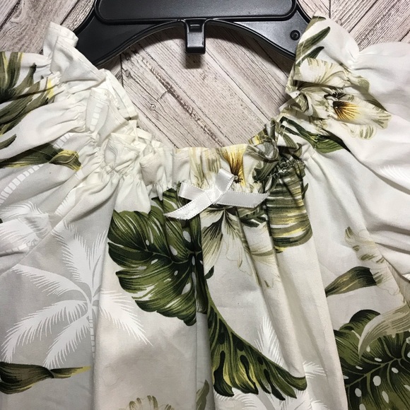 Ky’s Hawaiian Toddler Floral Print dress w/pant - Picture 2 of 3